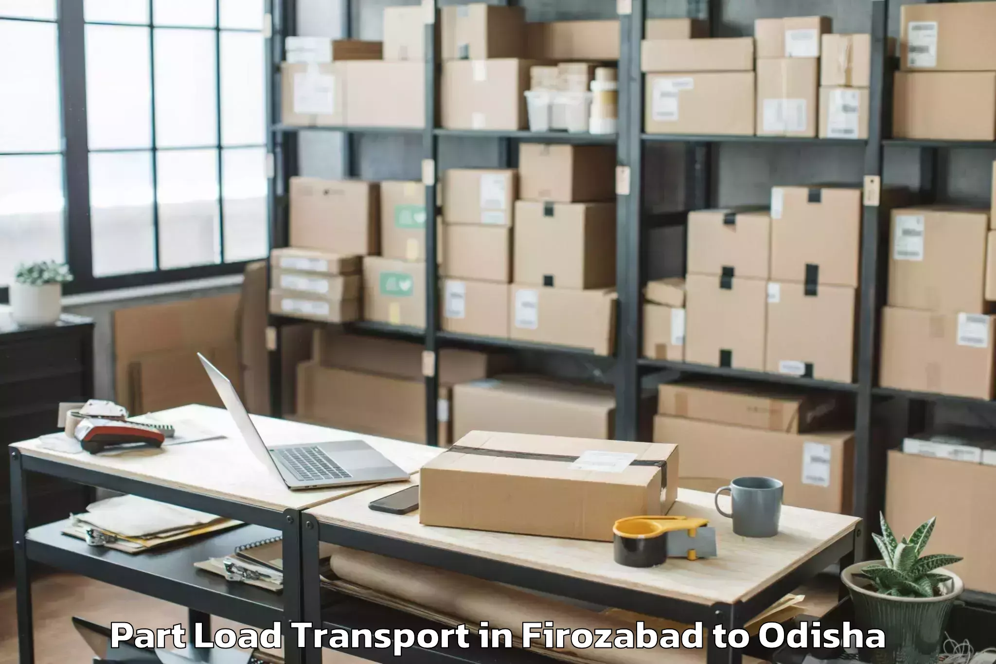 Reliable Firozabad to Balasore Part Load Transport